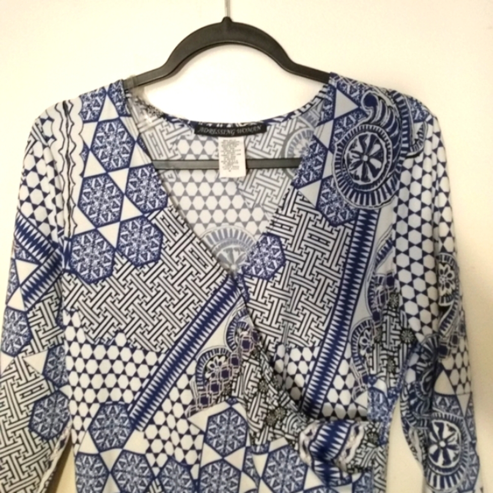 Adressing Woman Long Dress Bohemian Print  Size M